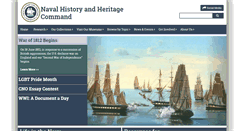 Desktop Screenshot of history.navy.mil