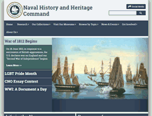 Tablet Screenshot of history.navy.mil