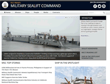 Tablet Screenshot of msc.navy.mil